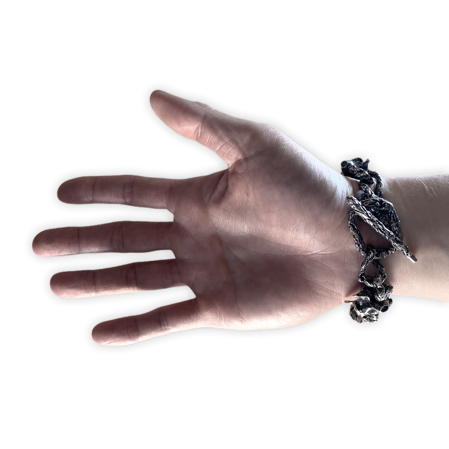 METAL PYTHON VERTEBRAE WRIST CHAIN