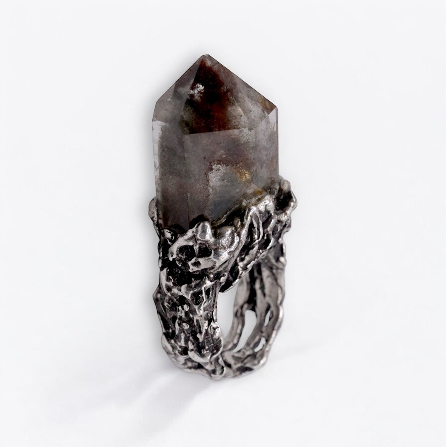 SMOKEY QUARTZ COCKTAIL RING