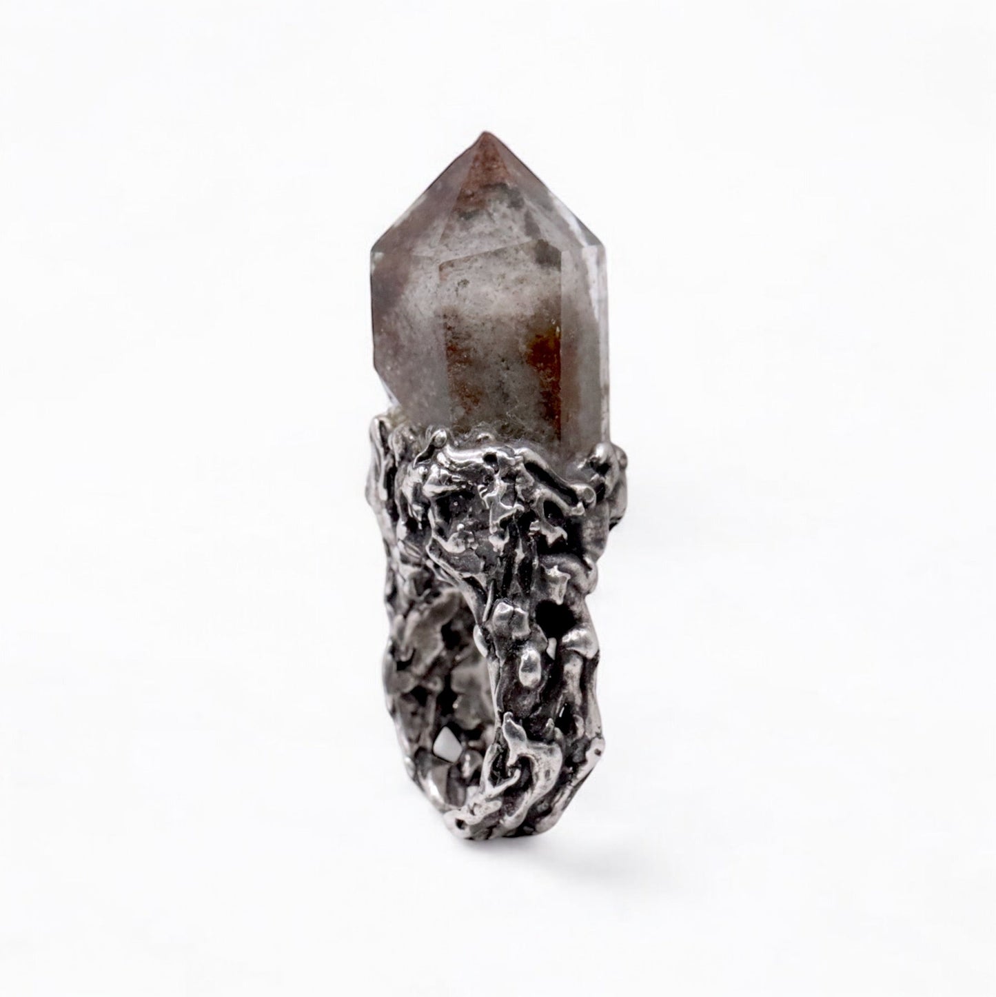 SMOKEY QUARTZ COCKTAIL RING