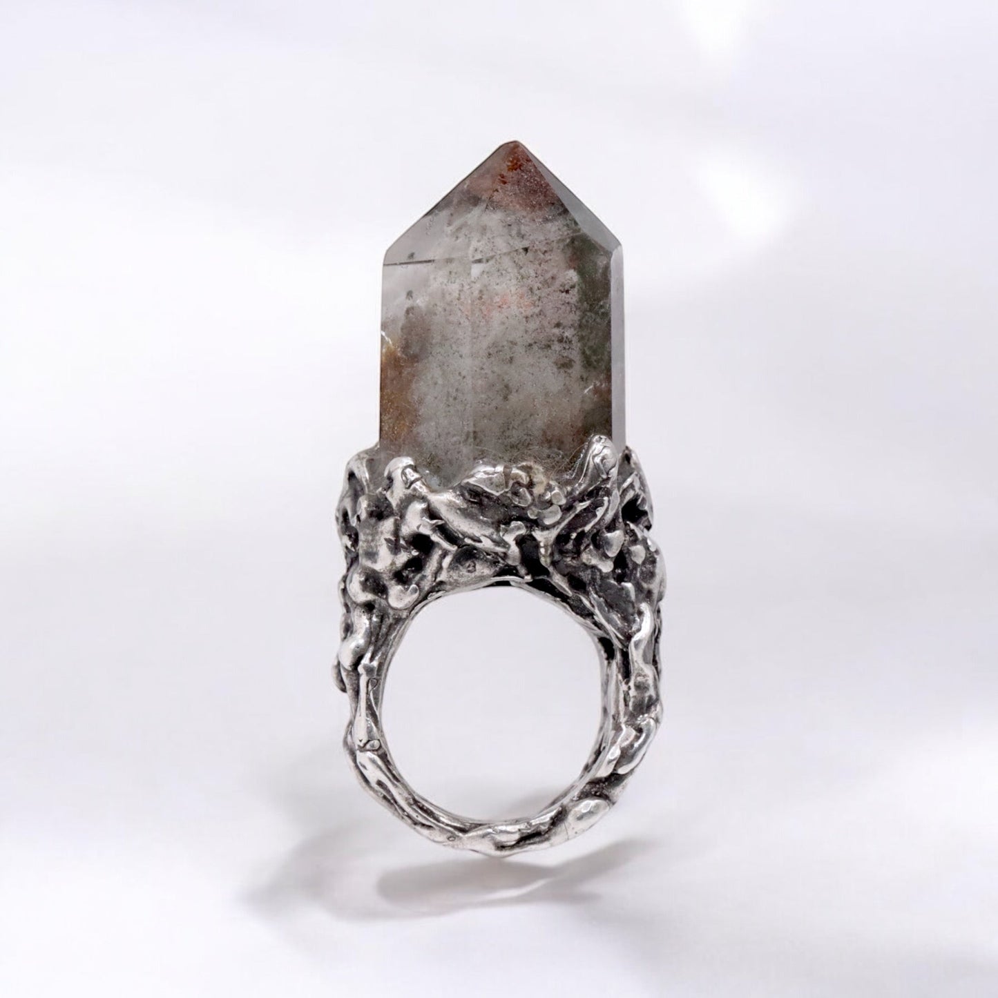SMOKEY QUARTZ COCKTAIL RING