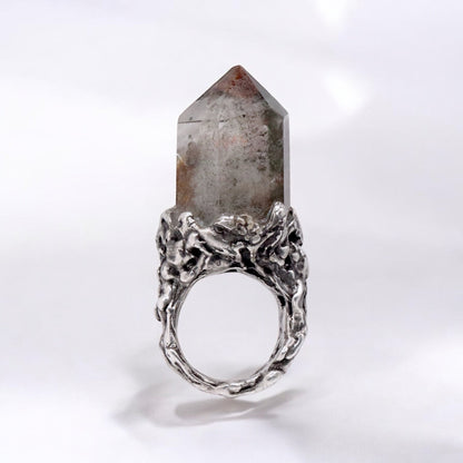 SMOKEY QUARTZ COCKTAIL RING