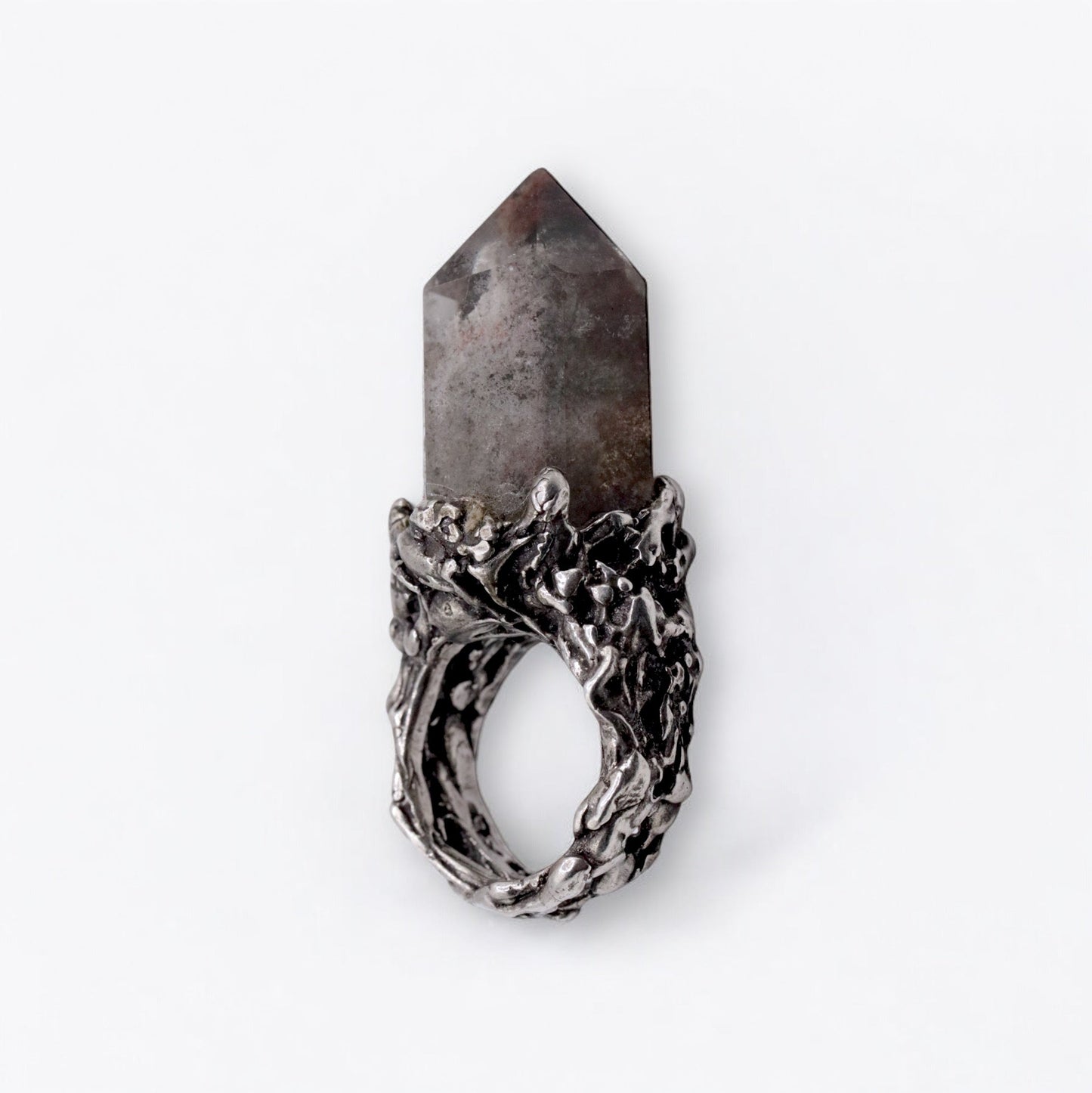 SMOKEY QUARTZ COCKTAIL RING