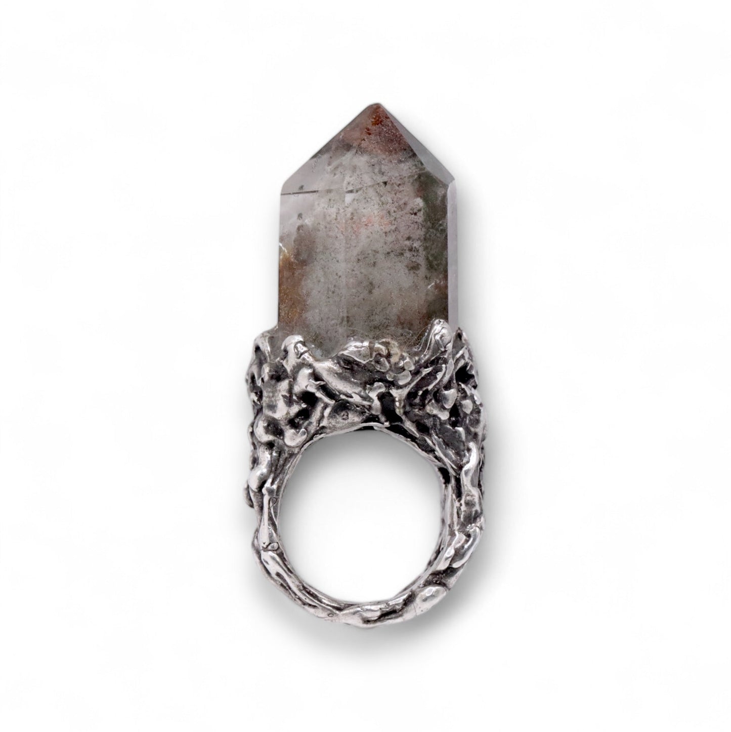 SMOKEY QUARTZ COCKTAIL RING