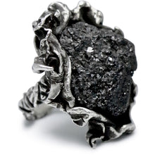 Load image into Gallery viewer, Oxidized Black Bixbyite Ring-Ring-Alex Skeffington